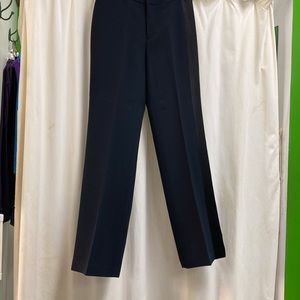 Gap navy slacks with one black stripe